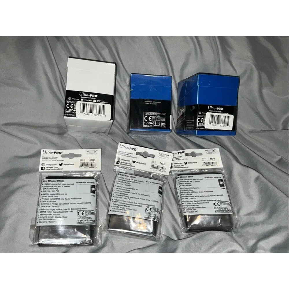 ULTRA PRO ECLIPSE PRO 100+Deck Box BLUE,BASEBALL,MAGIC POKEMAN YU-GI-OH,ETC NEW